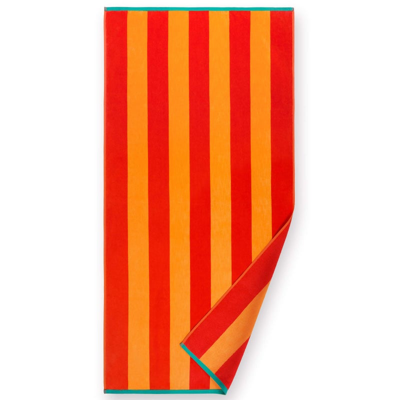 Softerry - Extra Soft Beach Towel 30 x 60 inch Cabana Stripe Hotel Pool and Resort Style Absorbent Terry 100% Cotton (Royal-Tur-Red-Pink, 4 Pack) - Image 4